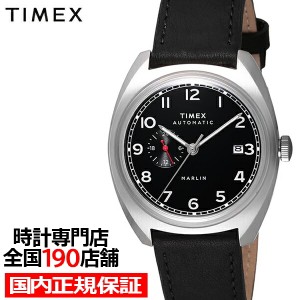 TIMEX タイメックス Marlin Jet Automatic マーリン ジェット オートマチック TW2V62100 メンズ 腕時計 自動巻き 機械式 革ベルト ブラッ