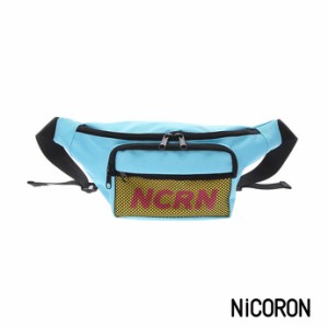 ウエストポーチ ポシェット バッグ レディース ボディバッグ ブランド 斜めがけ おしゃれ 水色 ポップ かわいい NiCORON ニコロン 可愛い
