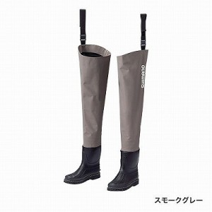 (4969363667755)シマノ(SHIMANO) ハイパーウェーダー(ヒップ･フェルトソール) 3L(27.5-28.5) スモークグレー FF-056T