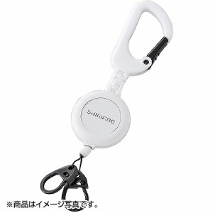 (4969363857835)SHIMANO(シマノ) カラビナリールCR ホワイト UH-211W