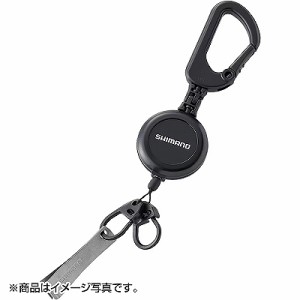 (4969363857842)SHIMANO(シマノ) カラビナリールCR ラインカッター付 ブラック UH-213W