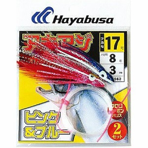 (4993722821557)ハヤブサ(hayabusa) アキアジウキ釣り替鈎 ピンク&ブルー 17-8 IS-962