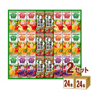 カゴメ 野菜飲料バラエティギフト アソートセット (KYJ-30R) 紙パック  （200ml 24本）　×2箱 ギフト