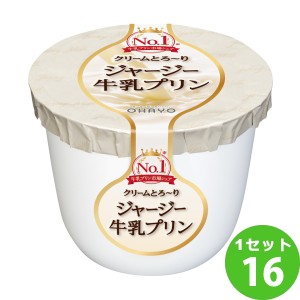 オハヨー乳業チルド ジャージー牛乳プリン  115g×16個 食品【チルドセンターより直送・同梱不可】