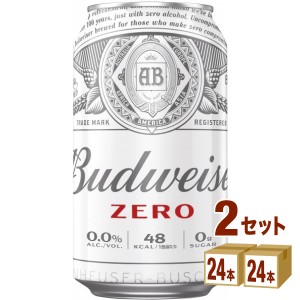 バドワイザーゼロ３５０ｍｌＸ６缶350ml×24本×2ケース (48本) ノンアルコールビール