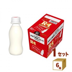 明治 プロビオヨーグルト Ｒ−１ ドリンクタイプ ラベルレスボトル （112g×6本）×6箱 食品【チルドセンターより直送・同梱不可】