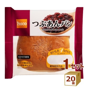 敷島 Pasco ロングライフ つぶあんパン 102g×20個 食品