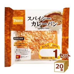 敷島 Pasco ロングライフ スパイシーカレーパン 85g×20個 食品