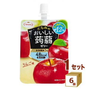 たらみ おいしい蒟蒻ゼリー りんご味 150g×6個 飲料