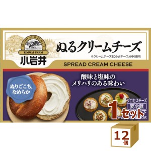 小岩井 ぬるクリームチーズ 90g×12個 食品【チルドセンターより直送・同梱不可】