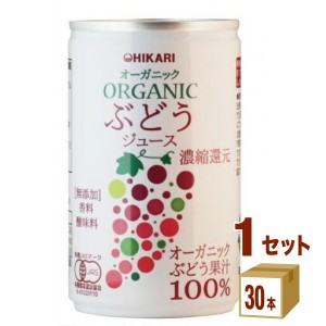 光食品 ヒカリ オーガニックぶどうジュース 160g×30本×1ケース (30本) 飲料　有機　オーガニック