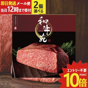 即日発送 メール便利用可能 カタログギフト 和牛苑 希 (まれ) 2品選べる AEO-B 牛肉 肉 高級 和牛 (即納 即日発送) 送料無料(北海道・沖