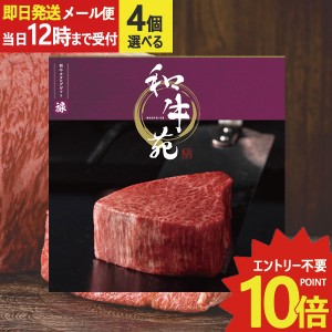 即日発送 メール便利用可能 カタログギフト 和牛苑 禄 (ろく) 4品選べる COO-B 牛肉 肉 高級 和牛 (即納 即日発送) 送料無料(北海道・沖