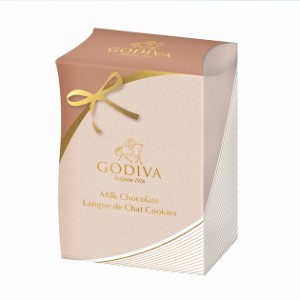 専用手提げ袋付 GODIVA ゴディバ ミルクチョコレート ラングドシャクッキー 4枚 208054 【_