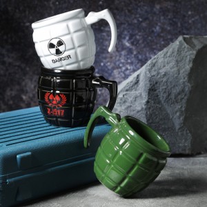 手榴弾型 マグカップ MK2 パイナップル 450mL【Grenade Mug コップ キッチン雑貨 軍 ミリタリー 爆弾 アメリカン雑貨 オフィス コーヒー 