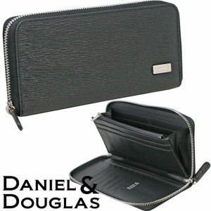 DANIEL&DOUGLAS ダニエル＆ダグラス DDW05-BKSV 長財布 レザー ラウンドZIP 新品 無料ラッピング可