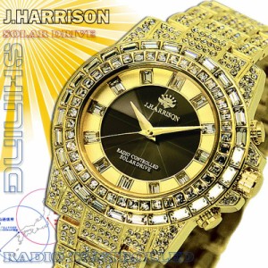 ジョンハリソン 腕時計 電波ソーラー メンズ 時計 J.HARRISON JH-025GB 新品 無料ラッピング可