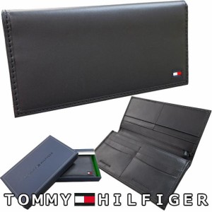 トミーヒルフィガー 長財布 TOMMY HILFIGER 財布 31TL19X013-001 メンズ レザー 新品 ラッピング無料可 並行輸入品