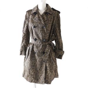 【美品】ADORE レオパード　コート　シルク100%　　 日本製 レオパード コート レディースの通販｜au PAY マーケット