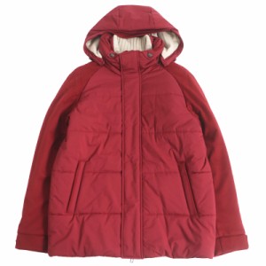 極美品 Loro Piana ロロピアーナ FAI8401 ICER BOMBER ナイロン 裏チェック カシミヤ フーデッド 中綿ジャケット ボンバージャケット レ