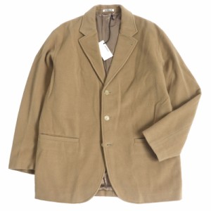 未使用品 AURALEE 21AW A21AJ02MC CASHMERE WOOL MOSSER OVER JACKET ウール カシミヤ ブレザー キャメルベージュ 3 正規品 メンズ