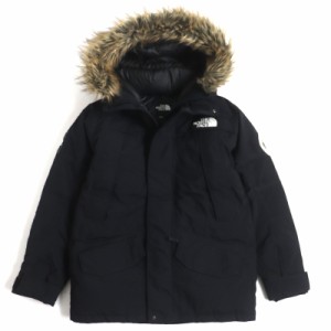 良品 ザ・ノースフェイス ND91807 Antarctica ダウン GORETEX/PERTEX ワッペン・ファー・フード付 ダウンコート ブラック L 正規品 メン