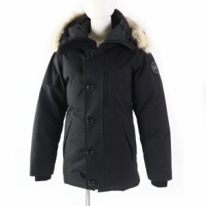 極美品 CANADA GOOSE カナダグース 3481JMB CRESTON クレストン ファー・フード付 ダウンコート ブラック 2XS カナダ製 正規品