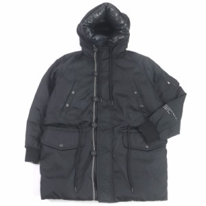 美品 MONCLER GENIUS 7 モンクレール ジーニアス 7 フラグメント 19-20AW TORNADO ダウンコート ダウンジャケット 黒 0 イタリア製 正規