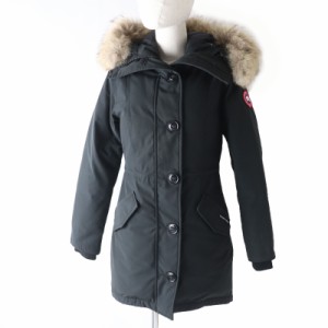 美品 CANADA GOOSE カナダグース 2580LA ROSSCLAIR PARKA ロスクレアパーカ ファー・フード付 ダウンコート 黒 XS 国内正規品