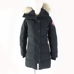 良品 CANADA GOOSE カナダグース 2302JL MACKENZIE マッケンジー ファー・フード付 ダウンコート ブラック S/P カナダ製 正規 レディース