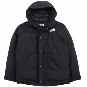 美品●THE NORTH FACE ザ・ノースフェイス NP91930 Mountain Down Jacket ゴアテックス フーデッドダウンジャケット ブラック L 正規品