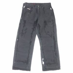 極美品□DIESEL ディーゼル JAY PARK ジェイパーク 定価93500円 22AW Peel Off Denim Pants  デニムパンツ ブラック 32 伊製 正規品