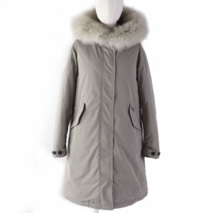 極美品☆ウールリッチ 定価151800円 WWCPS2653D KEYSTONE PARKA フォックスファー・フード付 ダウンコート グレー S 正規品 レディース