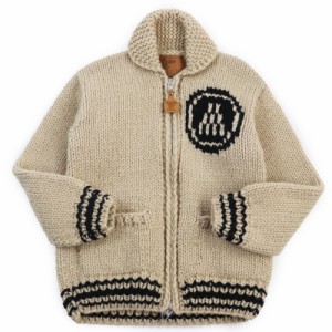 極美品●MONCLER GENIUS モンクレール ジーニアス Kanata カナタ 2021年製 SWEATER ロゴ編み カウチンニット セーター 茶 36 正規品