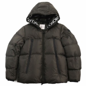 美品●MONCLER モンクレール 20-21AW MONTCLAR モンクラ ロゴワッペン付き フーデッドダウンジャケット カーキ 3 正規品 メンズ