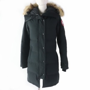 良品☆CANADA GOOSE カナダグース 2302JL MACKENZIE マッケンジー ファー・フード付 ダウンコート ブラック S 国内正規品 レディース