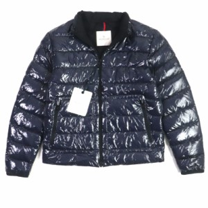 未使用品▼MONCLER モンクレール 21SS AGAR WZIP ロゴワッペン付き ダウンジャケット ネイビー 2 ハンガー付き 正規品 メンズ