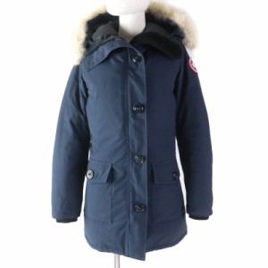 良品☆CANADA GOOSE カナダグース 2603JL BRONTE PARKA ブロンテ パーカ ファー・フード付 ダウンコート ネイビー XS 正規品 レディース