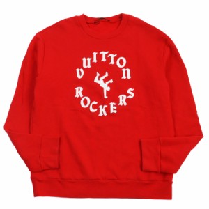 極美品●LOUIS VUITTON ルイヴィトン 22SS 1A9T6F ROCKERS ロッカーズ クルーネック トレーナー スウェット レッド XL 伊製 正規品