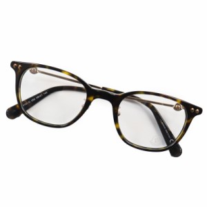 未使用品●MONCLER モンクレール ML5141-D ロゴ入 メガネ 眼鏡 アイウェア クリアブラウン（マーブル） ゴールド 49□21 145 デモレンズ