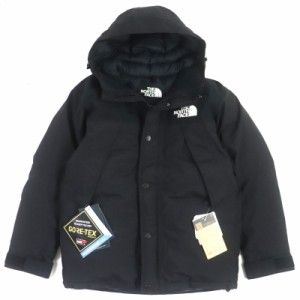 未使用品▼ザ・ノースフェイス 定価68200円 ND91930 MOUNTAIN DOWN JACKET RERTEX GORETEX ロゴ刺繍 フード付 ダウンジャケット S 正規品