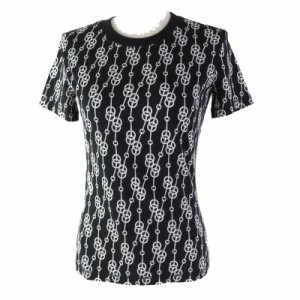 極美品◎HERMES エルメス 22SS 2E4600DG クリケティス 半袖Ｔシャツ ブラック ホワイト 34 フランス製 レディース