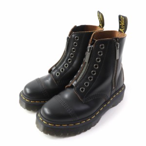 美品★Dr.Martens ドクターマーチン 1460 BEX LL レースレス 8ホール レザー ワークブーツ/ショートブーツ ブラック UK3 箱付 レディース