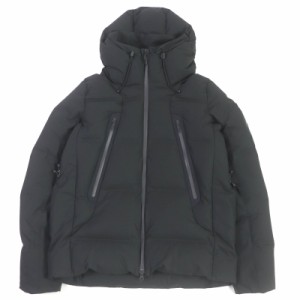 極美品□DESCENTE ALLTERRAIN デサントオルテライン DAMQGK30U 水沢ダウン マウンテニア ダウンジャケット ブラック O 日本製 正規品