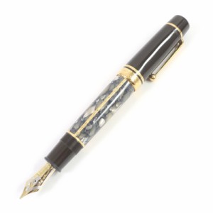 極美品□MONTBLANC モンブラン ペン先K18 Bニブ 作家シリーズ 1996 アレクサンドル・デュマ 三銃士 万年筆 ブラック系 ケース付 ドイツ製