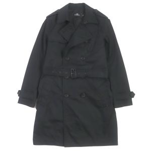 COACH 黒 トレンチコート　ビジネス COACH コーチ トレンチ コートメンズM 黒 トレンチコート メンズ
