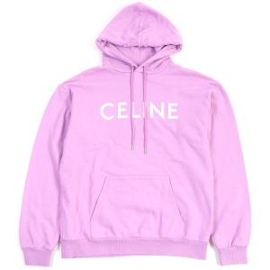 CELINE セリーヌ パーカー フーディー プルオーバー パープル　XLサイズ 正規 22SS CELINE セリーヌ ロゴ プルオーバー パーカー