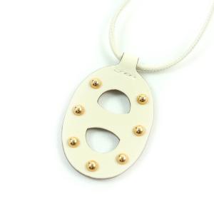 美品】エルメス クロシェット ネックレス チョーカー O刻印 たかい 