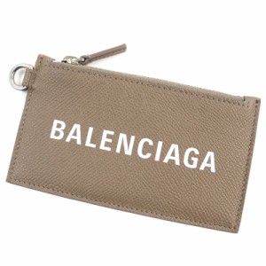 BALENCIAGA バレンシアガ 財布 カードケース コインケース 低く ストラップ付 シャイニークロコ型押し ロゴ イタリア製