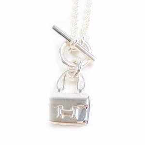 極美品◎HERMES エルメス コンスタンス アミュレット ネックレス ペンダント AG925 シルバー 箱・保存袋付 イタリア製 正規品 レディース